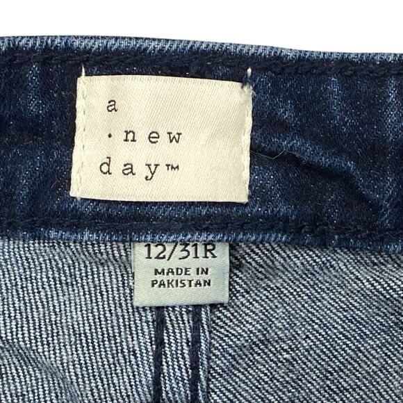 A New Day Women's Bootcut Jeans High-Rise Straight Fit  Blue Size 12 R MSRP: $29 - Picture 5 of 16